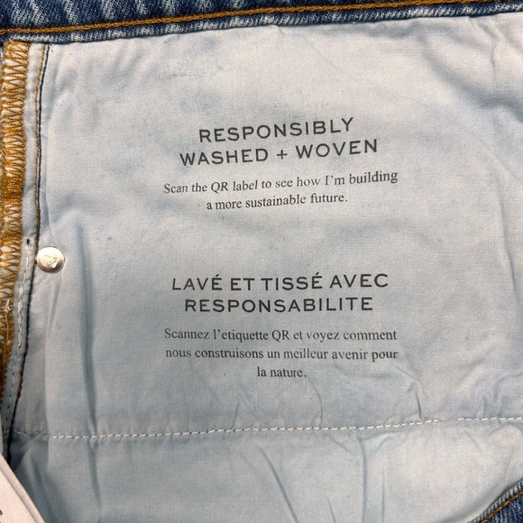 FRAME Denim Le Jane Crop Raw Fray Hem Ultra High Rise Straight Leg Jean NWOT - Picture 13 of 15